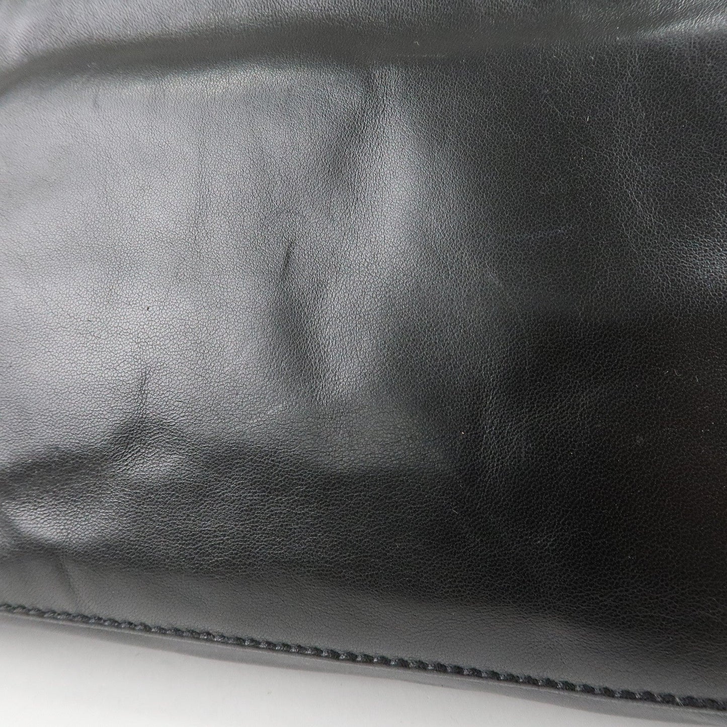 PRADA Nappa Leather Ribbon Tote Bag Hand Bag NERO Black BN1601  d