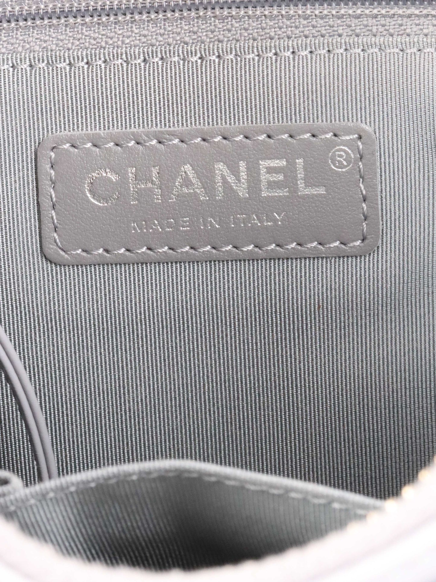 Chanel Medium Light Grey Gabrielle Bag.