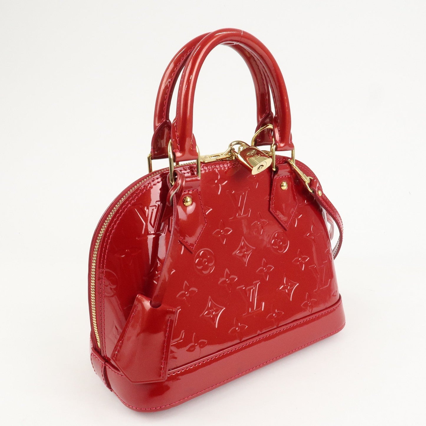 Louis Vuitton Monogram Vernis Alma BB 2Way Bag Red POMME D'AMOUR M91606  d