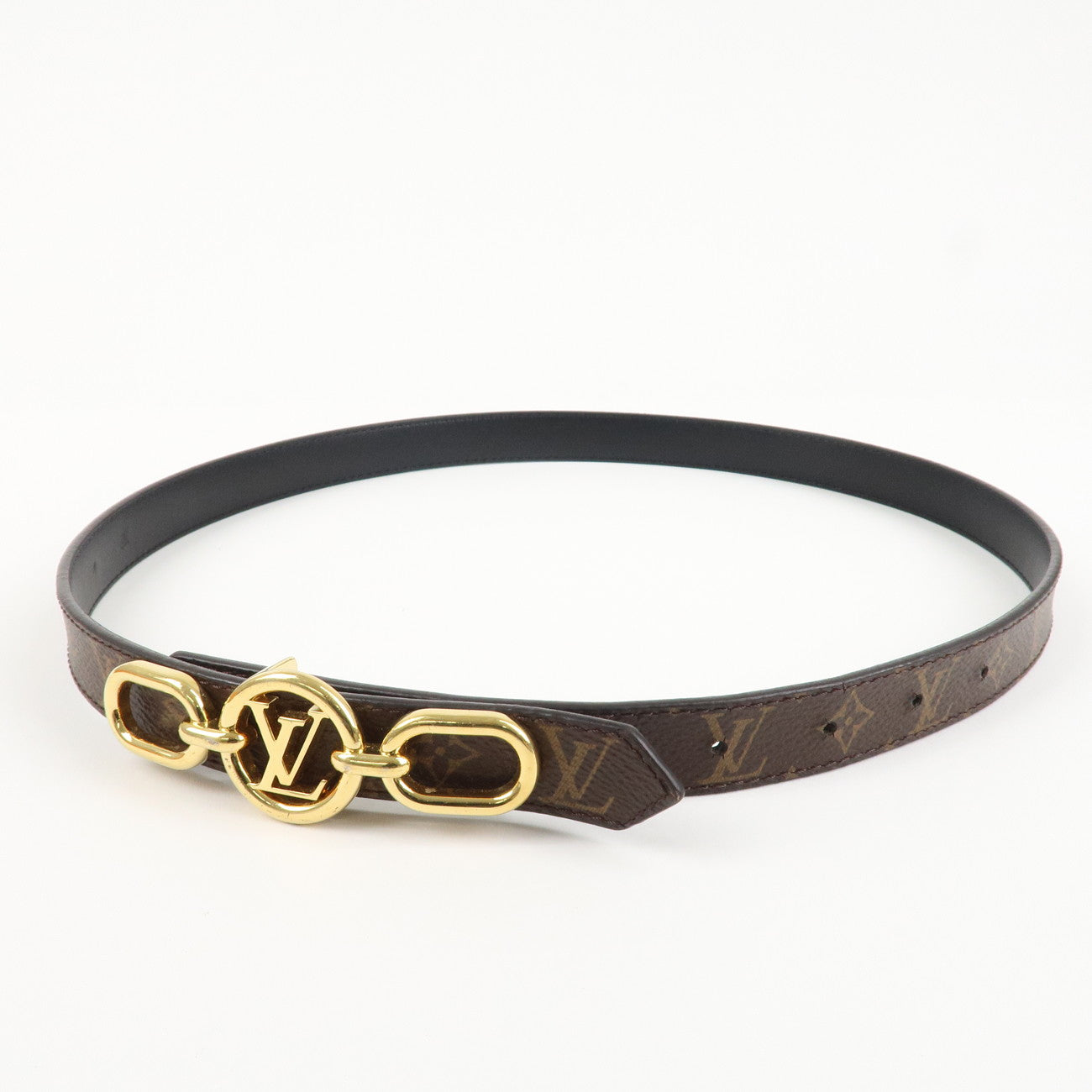 Louis Vuitton Monogram Canvas LV Circle Prime Belt 75/30 M0510  d