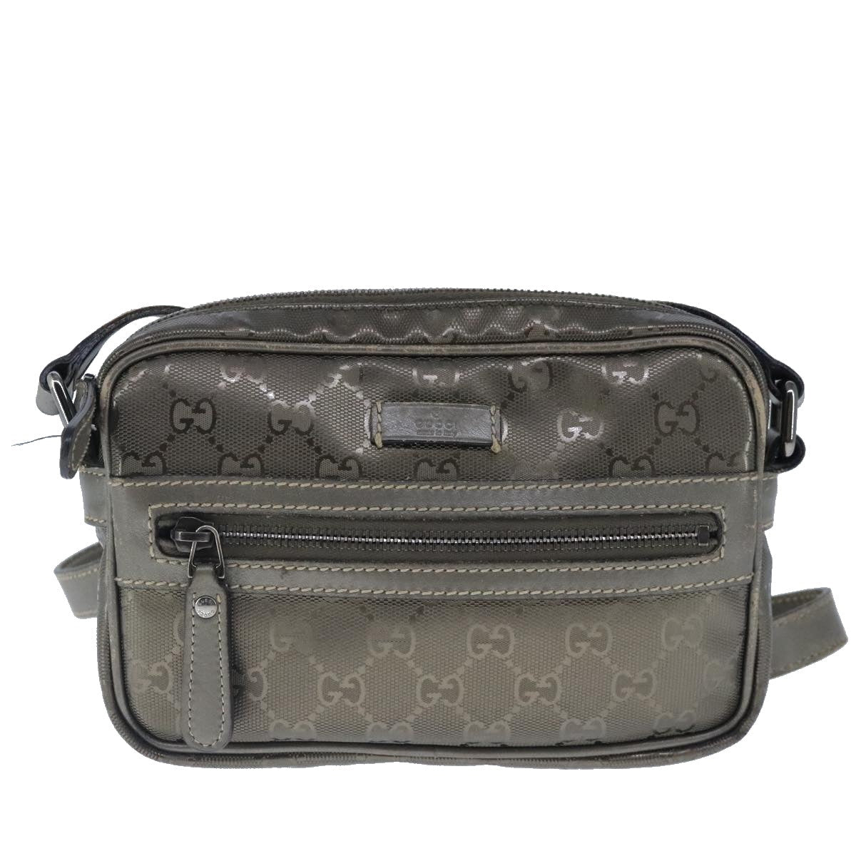Gucci Imprime Brown Canvas Shoulder Bag