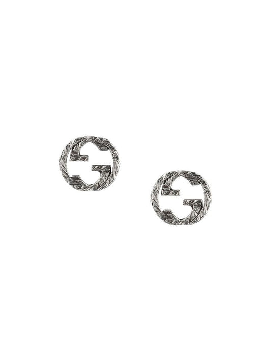 Gucci - Interlocking G earrings in silver - women - Sterling Silver - One Size - SILVER