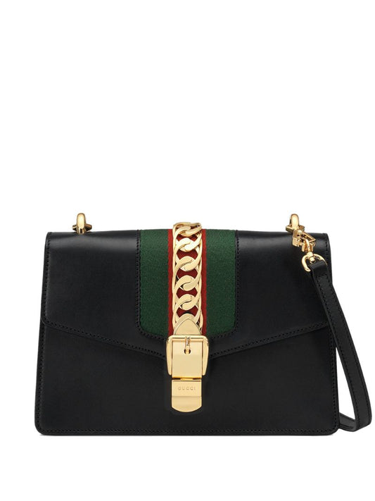 Gucci - Sylvie tote bag - women - Leather/Nylon/metal/Suede - One Size - Black