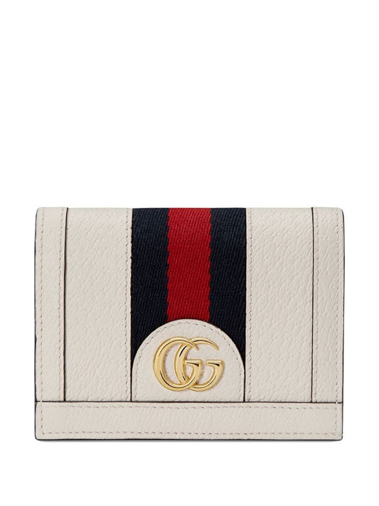Gucci - Ophidia card case - women - Silk/Leather - One Size - White