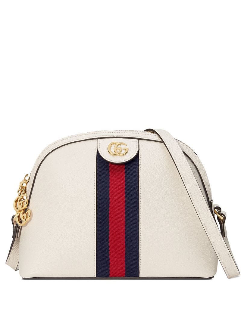 Gucci - Ophidia small shoulder bag - women - metal/Leather/Microfibre - One Size - White