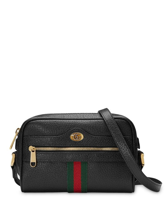 Gucci - Mini Ophidia GG shoulder bag - women - metal/Microfibre/Enamel/Fabric - One Size - Black