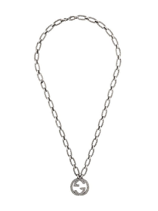 Gucci - interlocking G necklace - men - Brass - One Size - SILVER