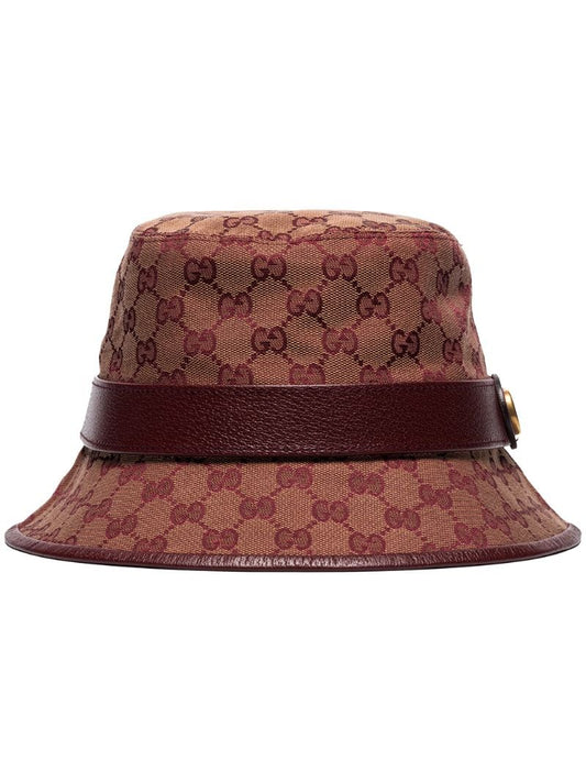 Gucci - GG canvas fedora - men - Cotton/Polyamide/Leather - S, M, L - Red
