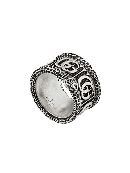 Gucci - Double G motif ring - men - Sterling Silver - 53, 54, 55, 56, 57, 58, 59, 60, 61, 62, 63, 64, 65 - SILVER