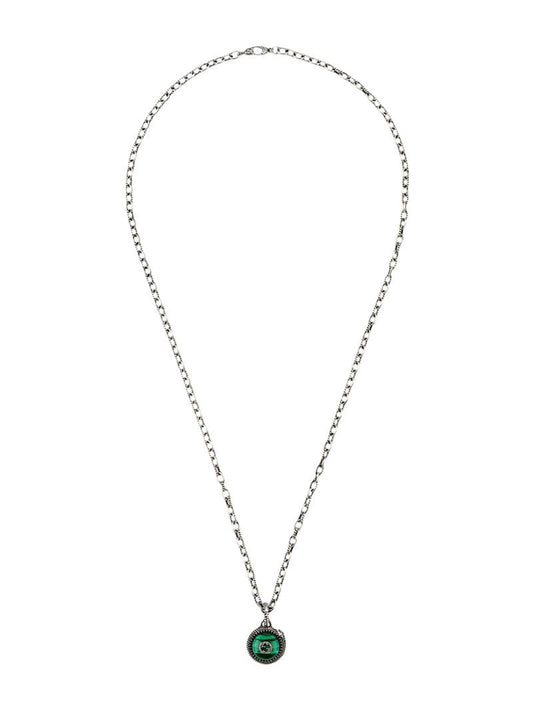 Gucci - Gucci Garden reptile necklace - men - Sterling Silver - One Size - SILVER