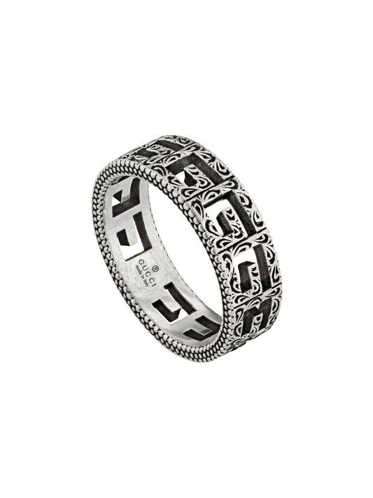 Gucci - Silver ring with Square G - men - Sterling Silver - 50, 51, 53, 54, 55, 56, 57, 58, 59, 60, 61, 62, 63, 64, 65 - SILVER