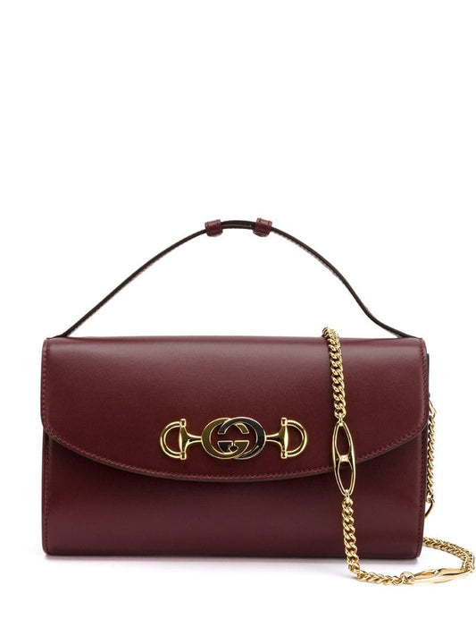 Gucci - GG Horsebit crossbody - women - Leather - One Size - Red