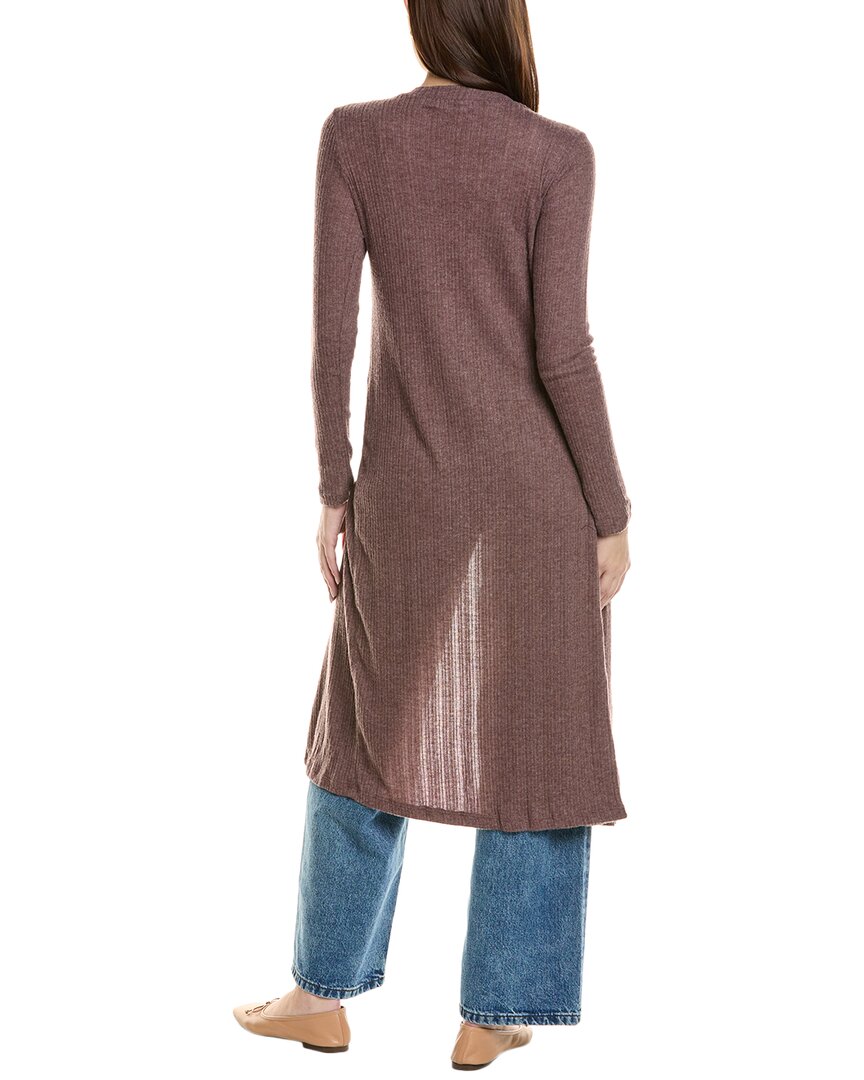 Project Social T Slumber Heathered Cozy Rib Maxi Cardigan