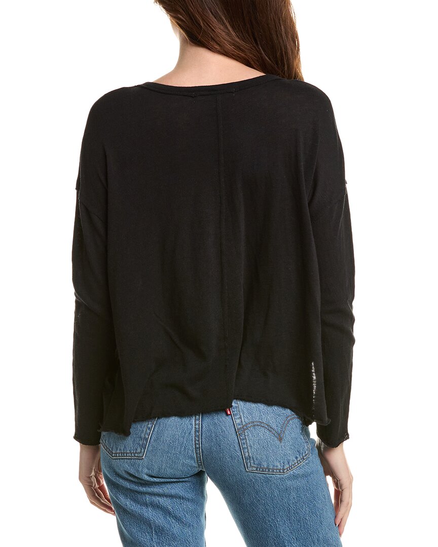Project Social T Mae Textured V-Neck Top