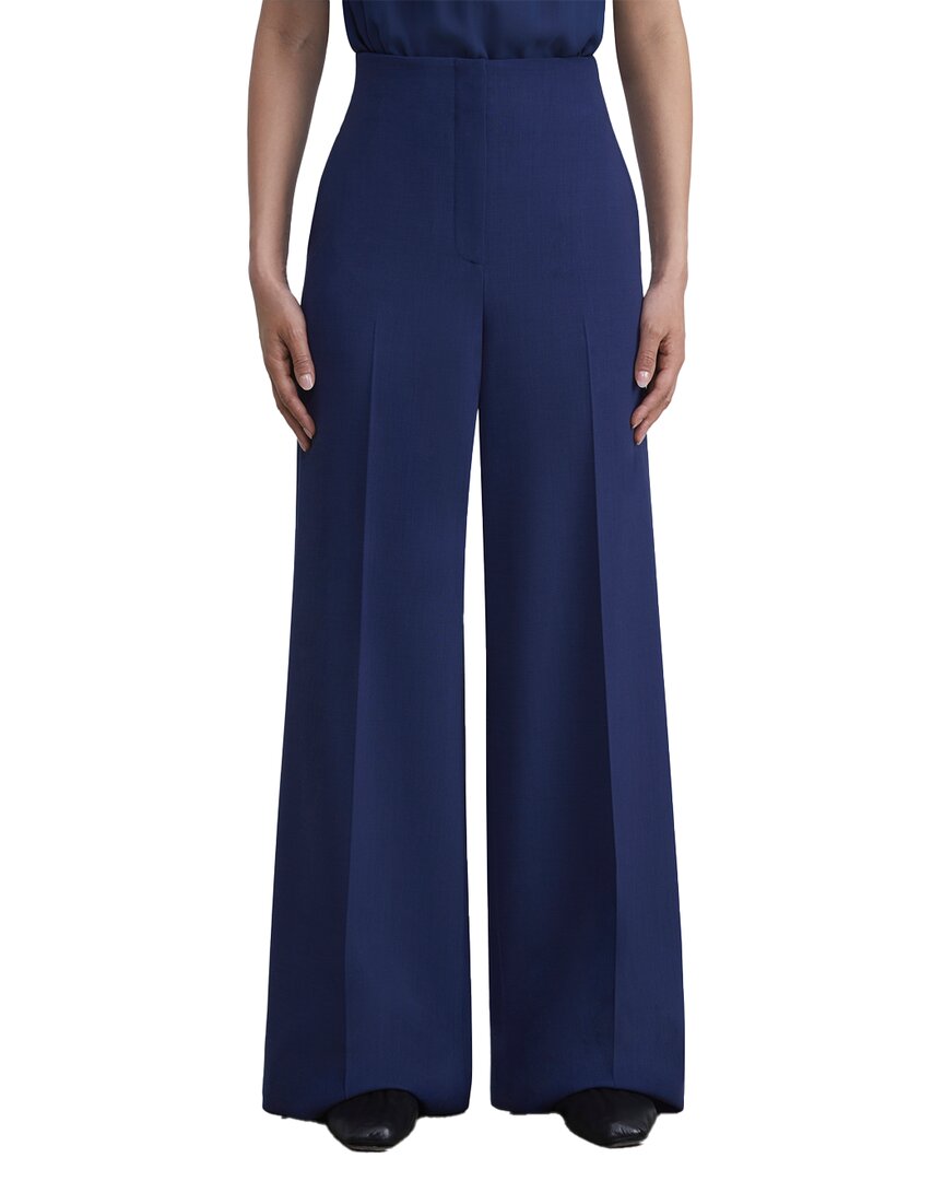 Lafayette 148 New York Thames Wool-Blend Wide Leg Pant