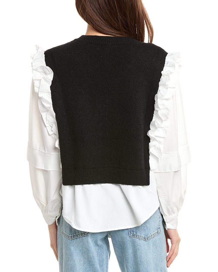 Gracia Spliced Twofer Sweater