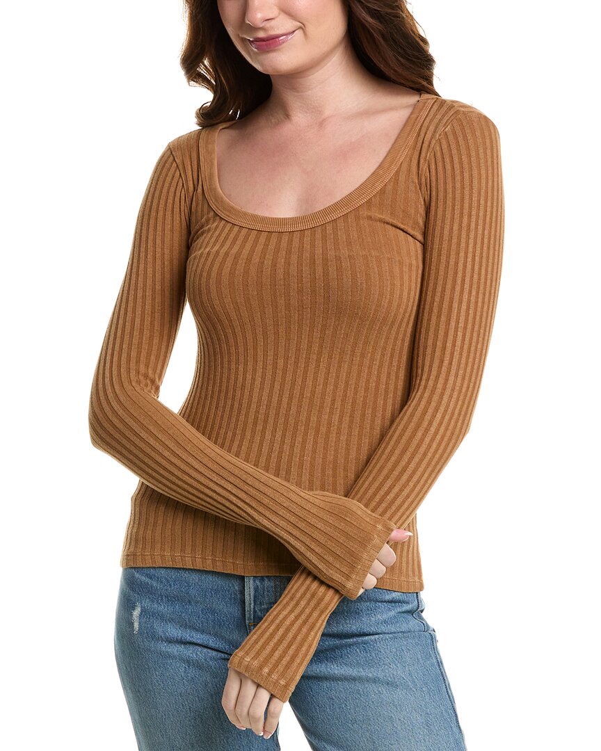 Project Social T What's The Scoop Washed Rib Top