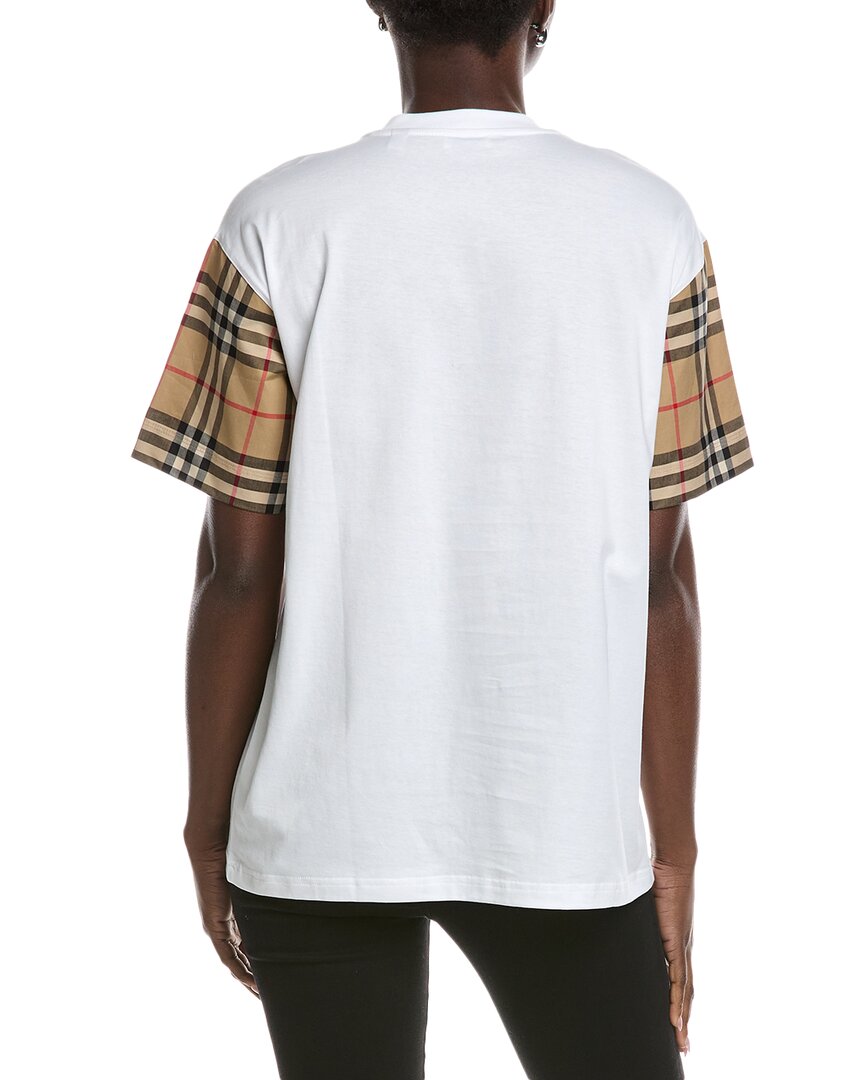 Burberry   Check Detail T-Shirt