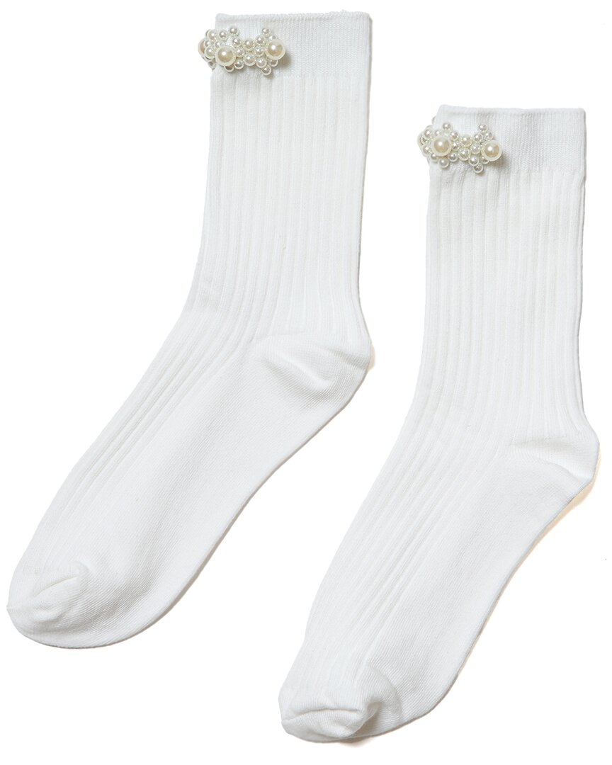 Stems Pearl Cluster Crew Socks