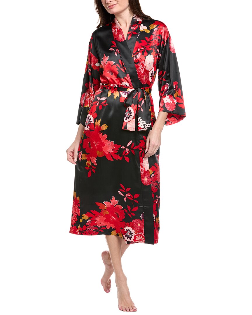 N Natori Empress Print Satin Robe