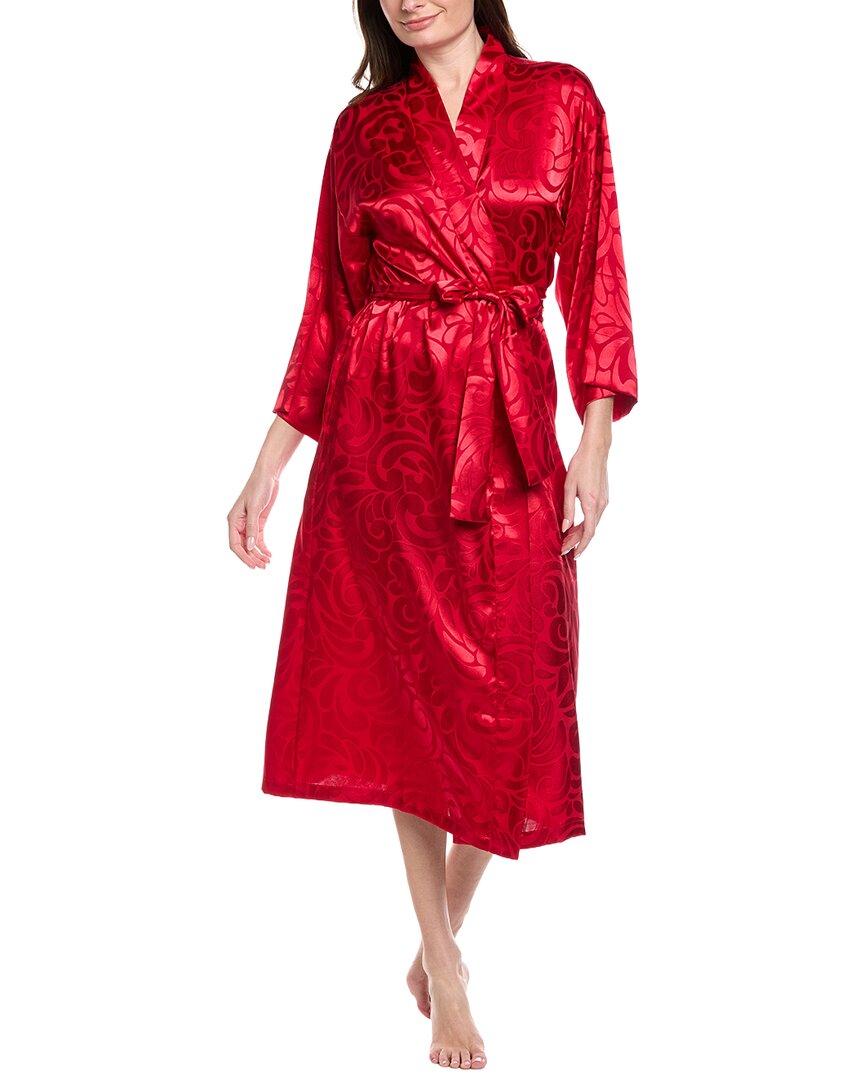 N Natori Scroll Satin Jacquard Robe