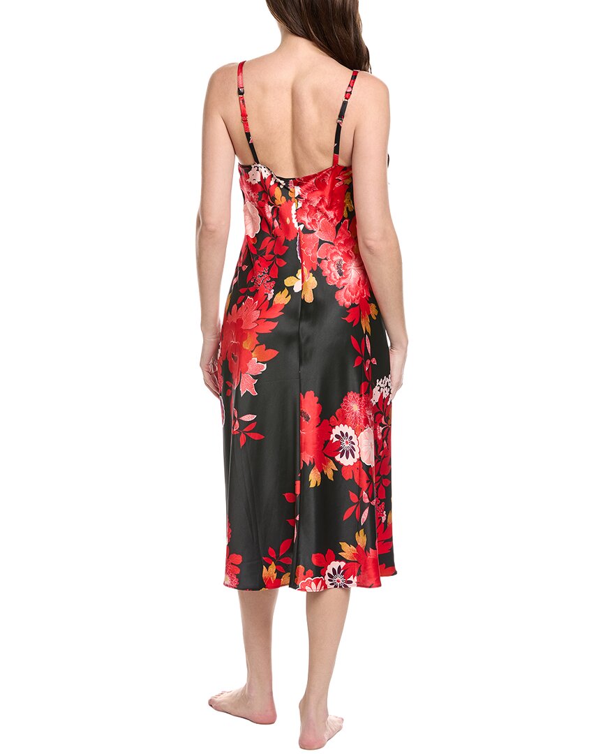 N Natori Empress Print Satin Gown