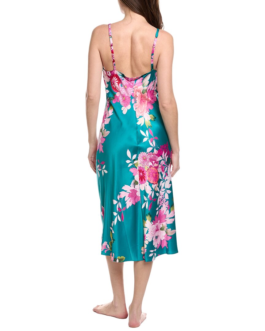 N Natori Empress Print Satin Gown