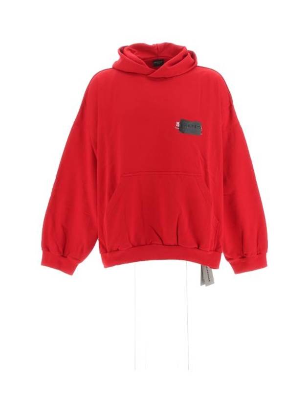 Luxury Balenciaga Trending 2025 Logo Tape Hoodie Red