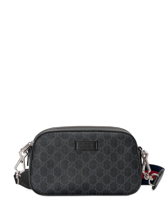 Gucci - GG Supreme Canvas Shoulder Bag - unisex - Linen/Flax/Canvas/Leather/Nylon - One Size - Grey