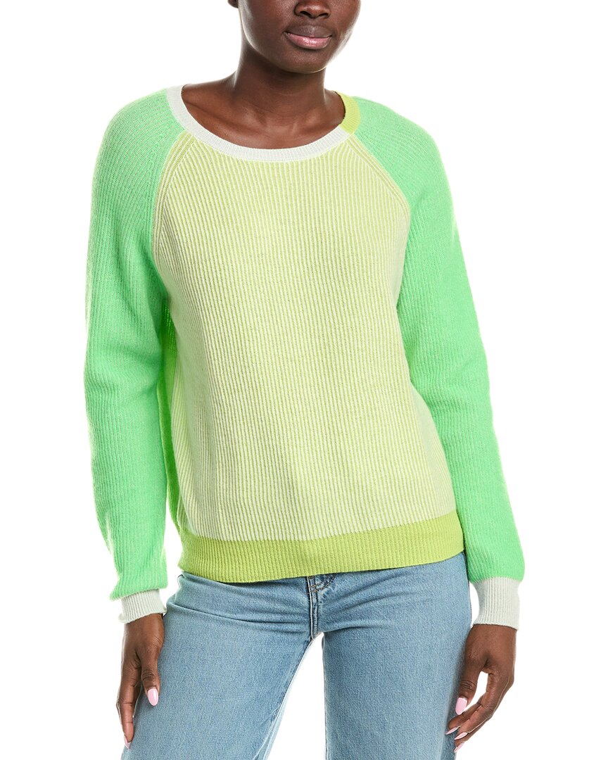 Brodie Cashmere Chloe Colorblocked Cashmere Sweater