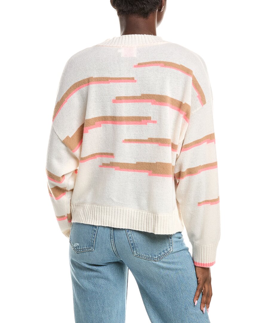 Brodie Cashmere Glitch Zebra Cashmere Cardigan