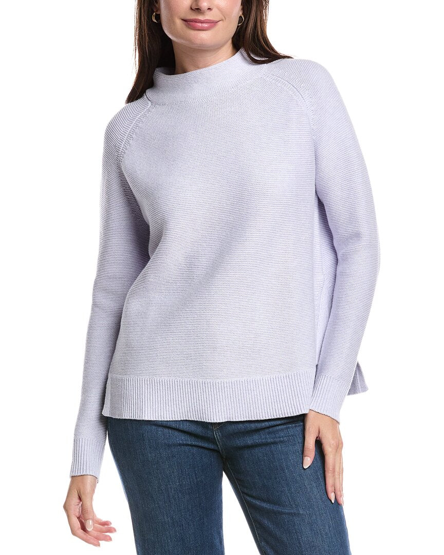 Forte Cashmere Garter Funnel Neck Sweater