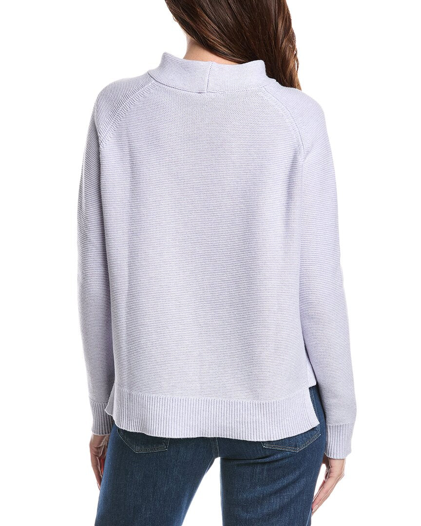 Forte Cashmere Garter Funnel Neck Sweater