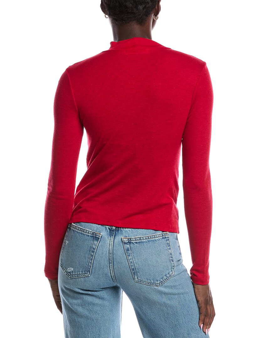 Project Social T Belle Baby Rib Mock Neck Top