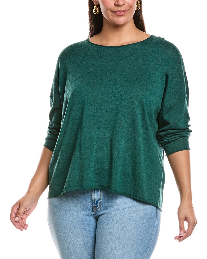 Eileen Fisher Plus Wool Box Top