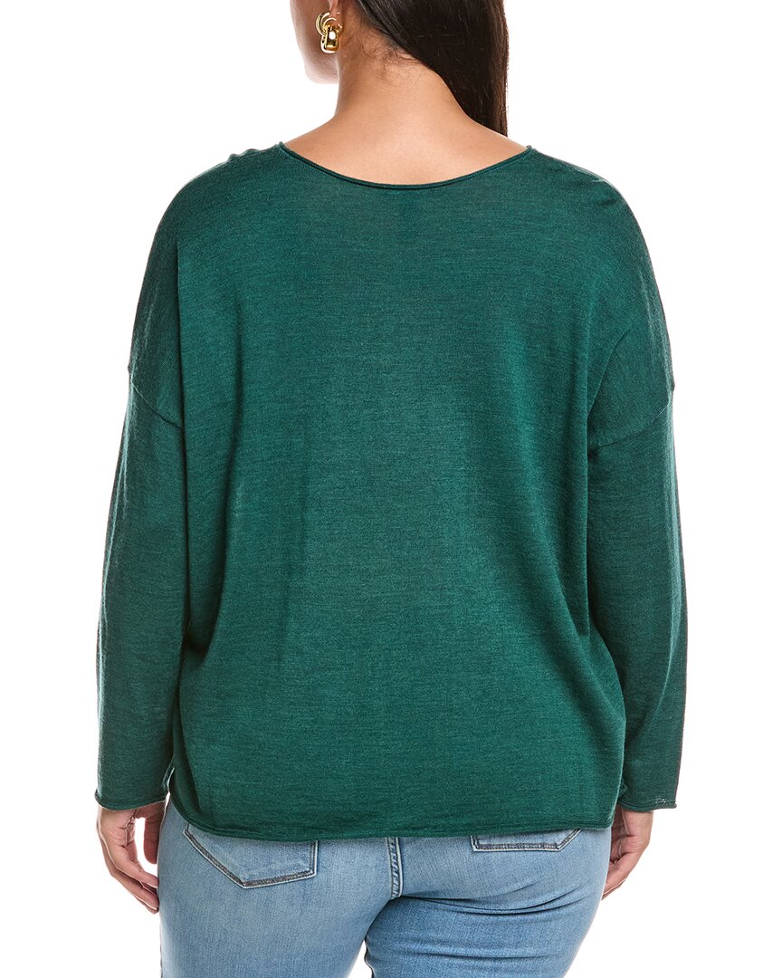 Eileen Fisher Plus Wool Box Top