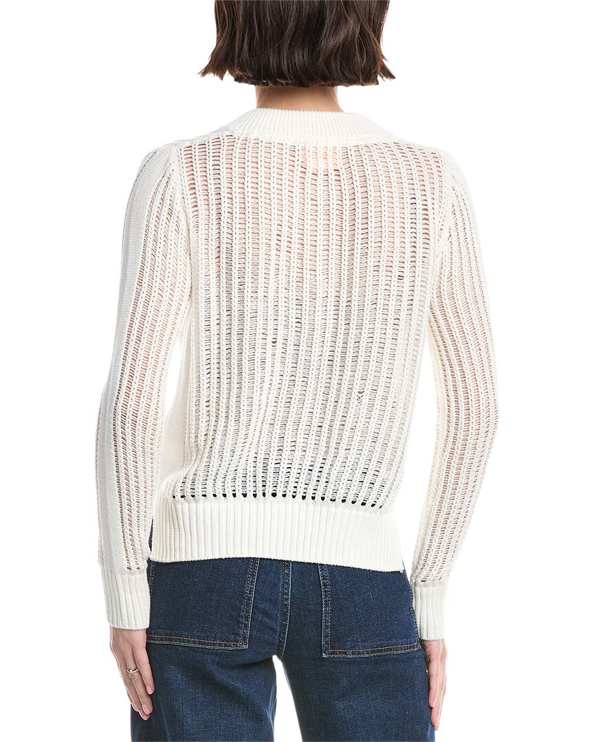 Wispr Ladder Stitch V-Neck Sweater