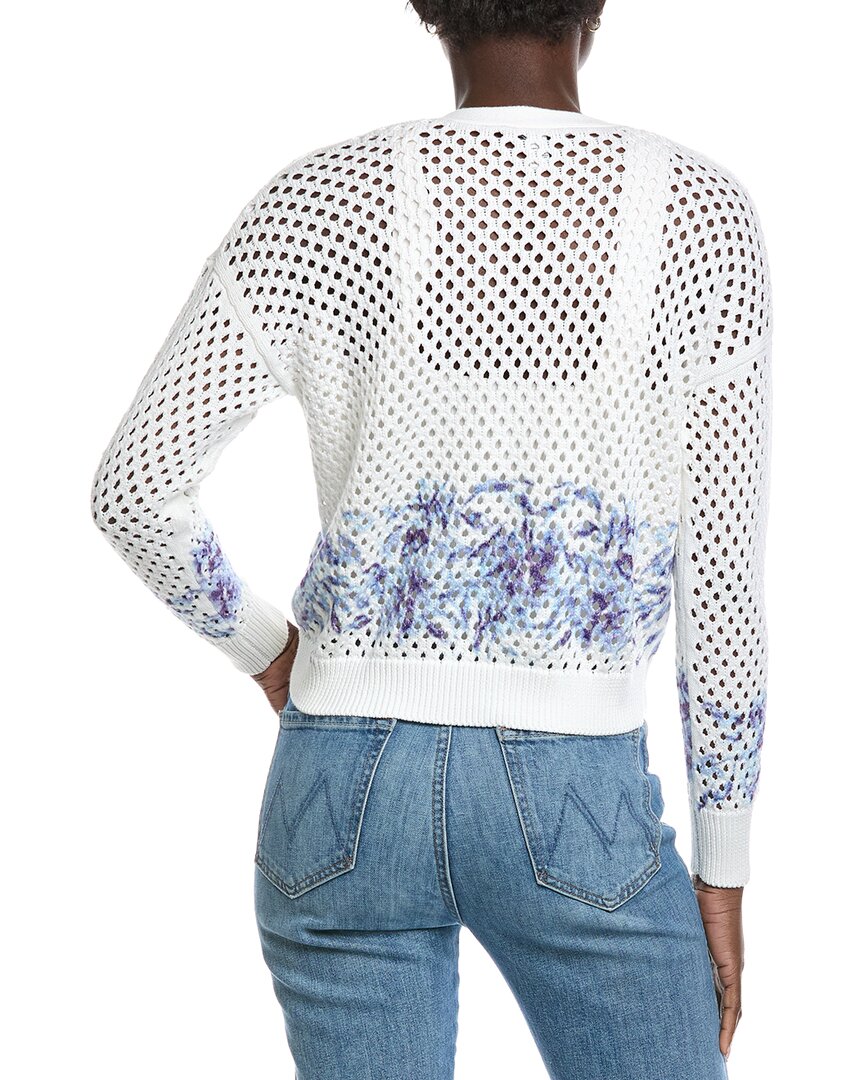 Autumn Cashmere Floral Mesh Cardigan