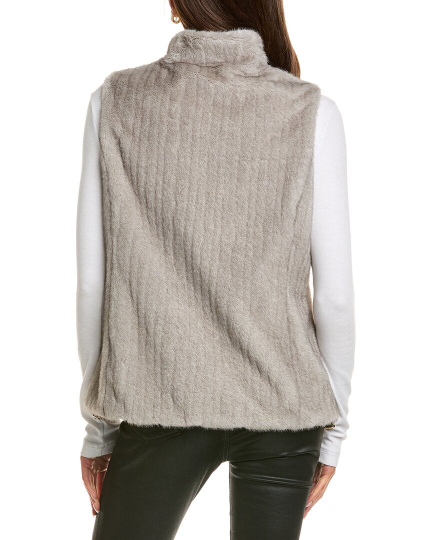 Via Spiga Reversible Stand Collar Vest