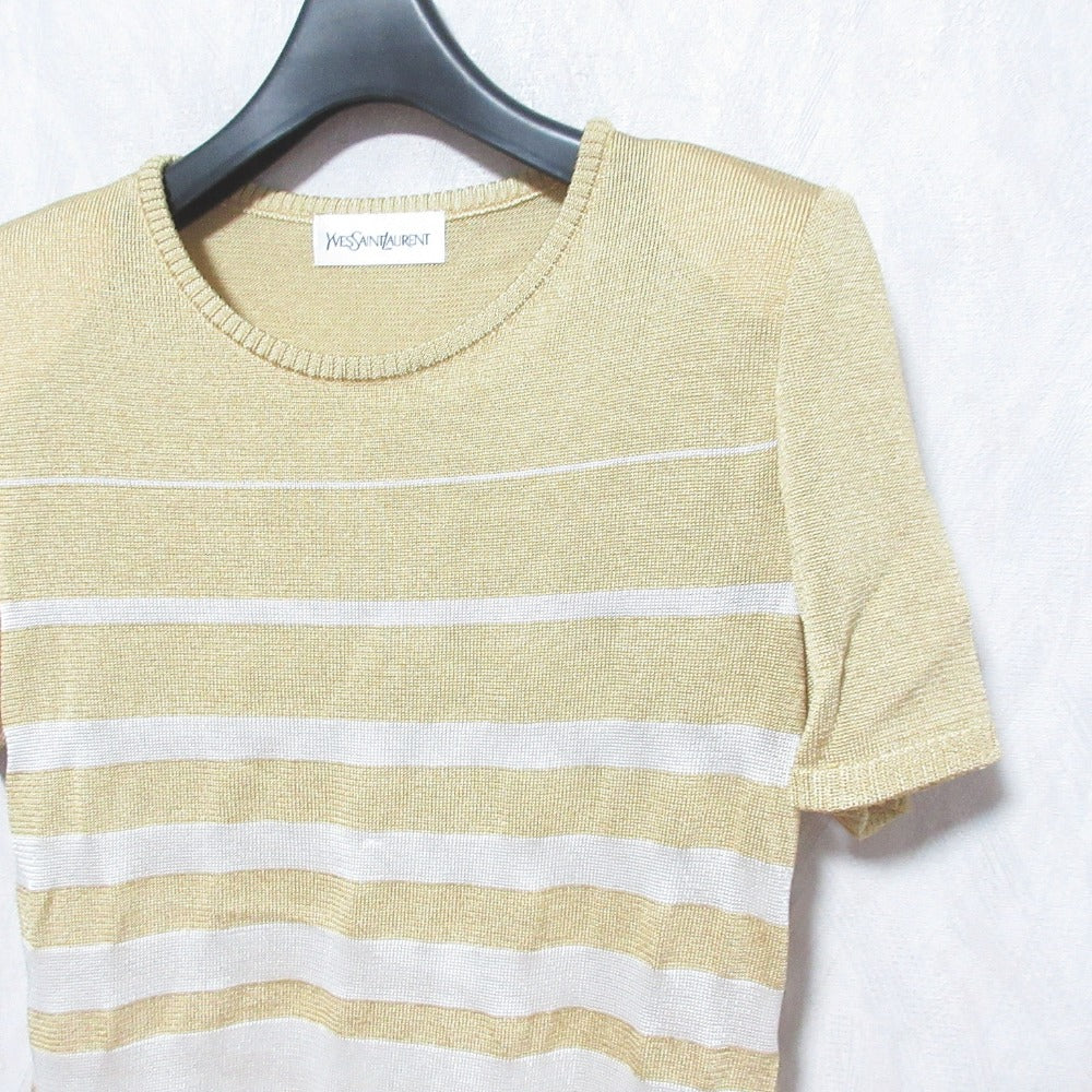 Yves Saint Laurent Knit Short Sleeve Knit Top