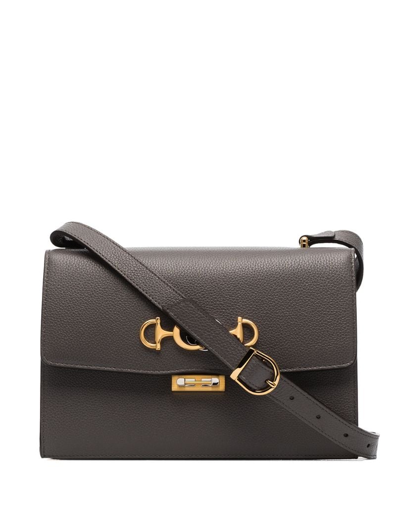 Gucci - small Zumi shoulder bag - women - Leather - One Size - Grey