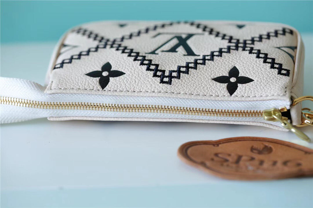 Top Quality Mini Pochette Accessoires Monogram Empreinte White For Women, Womens Handbags, Shoulder Bags And Crossbody Bags 6.1in/15.5cm Top Quality 