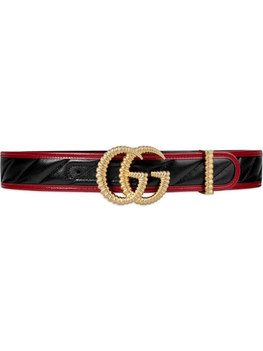 Gucci - Double G buckle belt - women - Leather - 90, 80 - Black