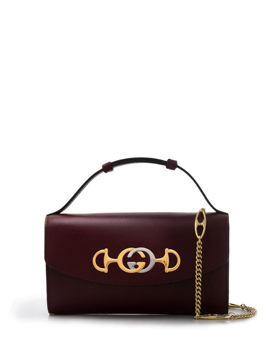 Gucci - mini Zumi crossbody bag - women - Leather - One Size - Red