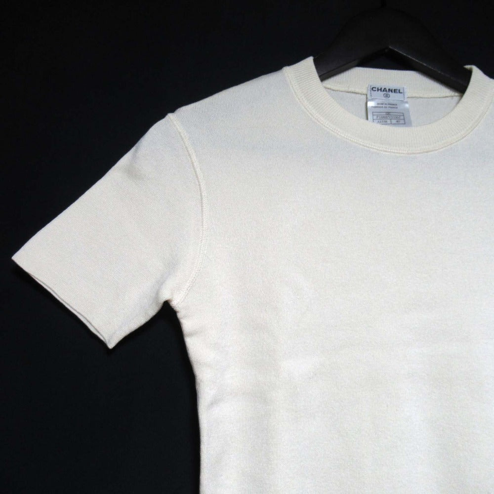 Chanel Coco Mark Knit Short Sleeve Top