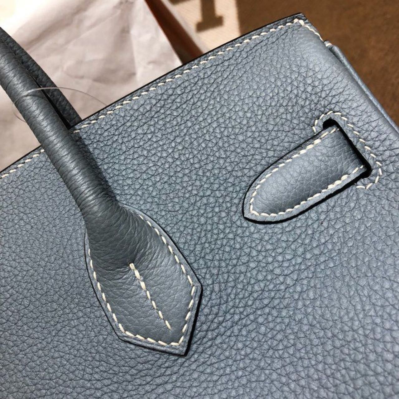 Top Quality Birkin Blue For Women SiTop Qualityer Toned Hardware 13.8in/35cm