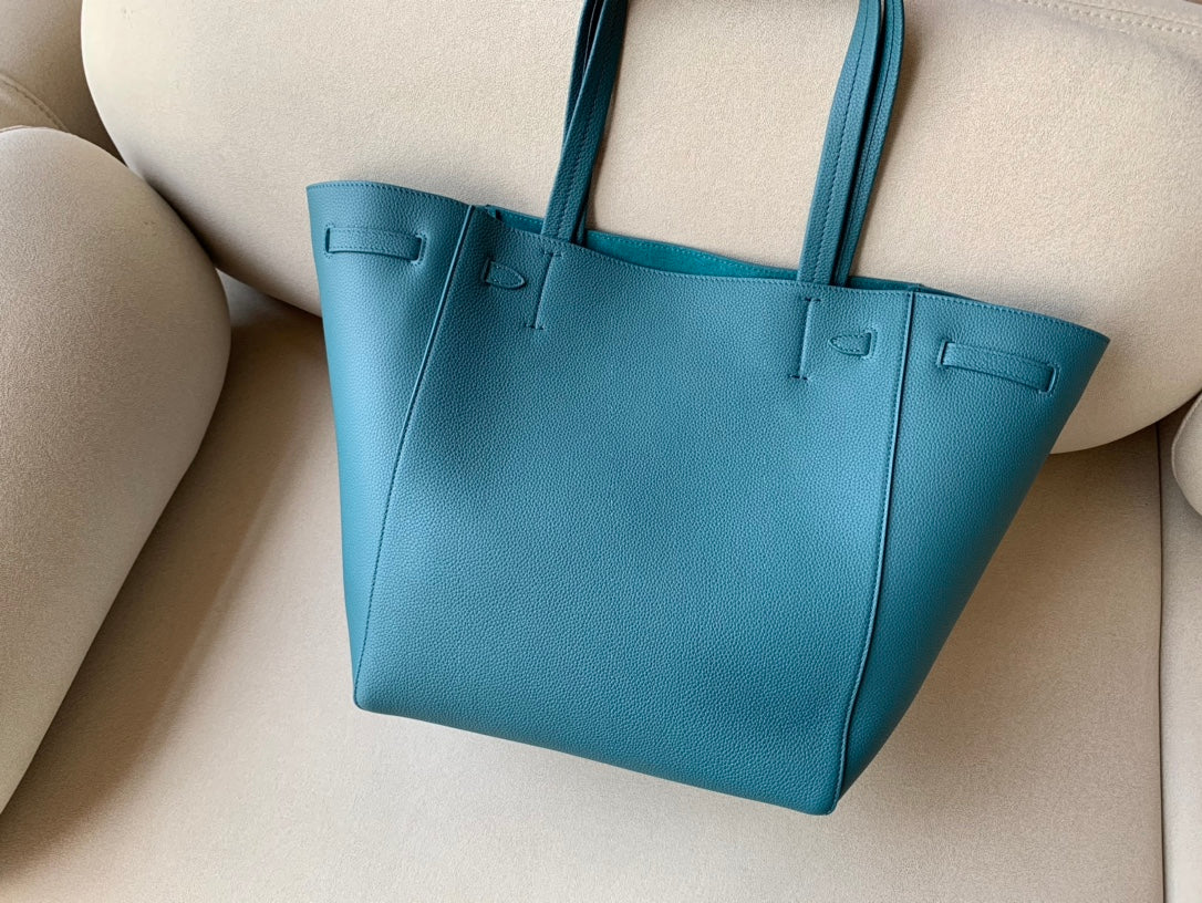 Top Quality Small Cabas Phantom In Soft Grained Green For Women 12in/31cm