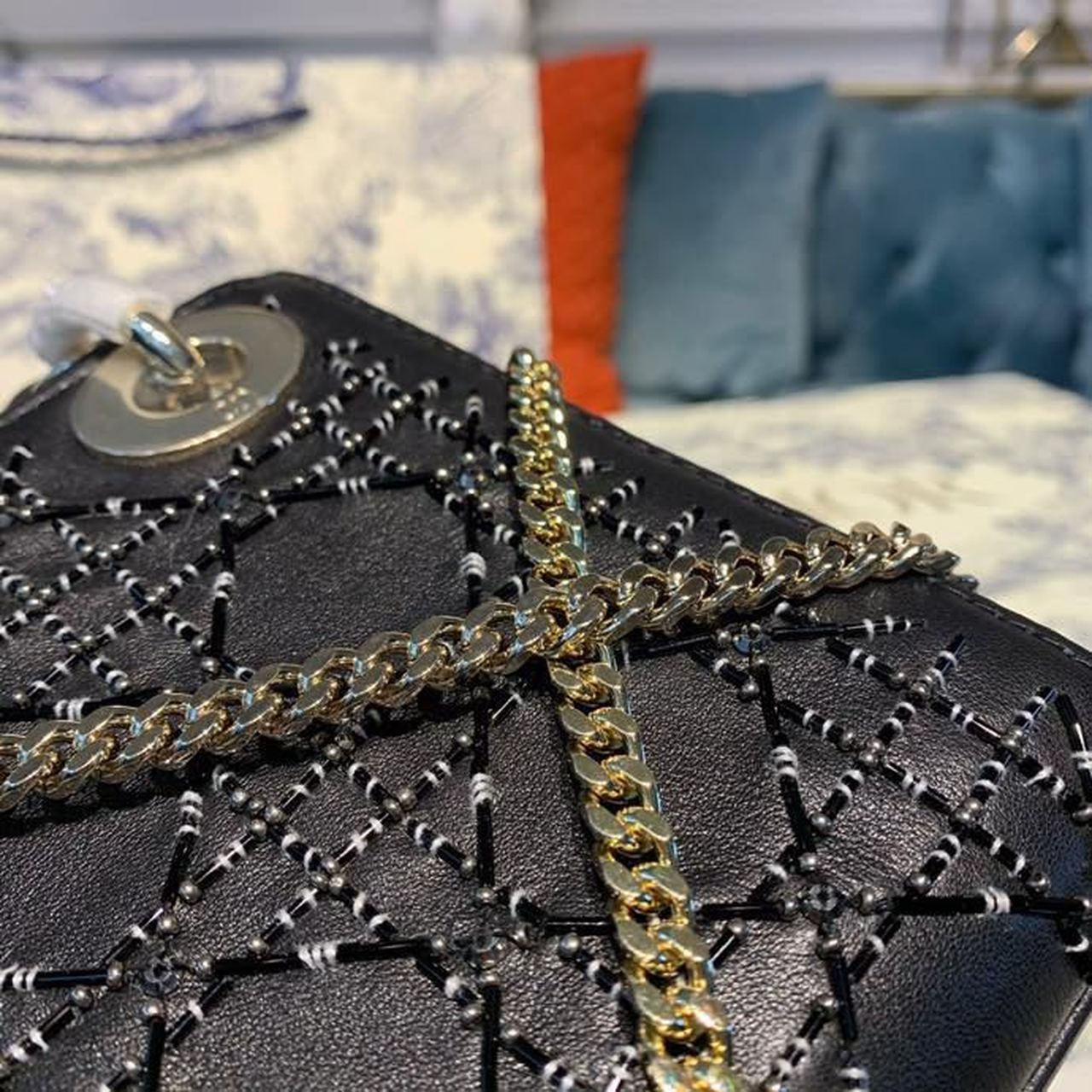 Top Quality Mini Lady Bag with Chain SiTop Qualityer Hardware Spring/Summer Collection, Black, For Women Women’s Handbags, 18cm CD M0500PRTC_M911