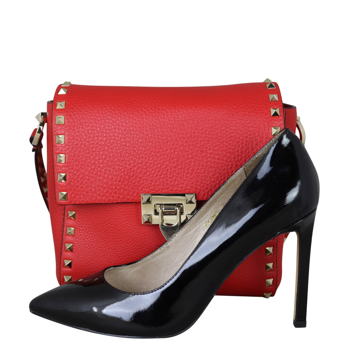Valentino Rockstud Vertical Crossbody