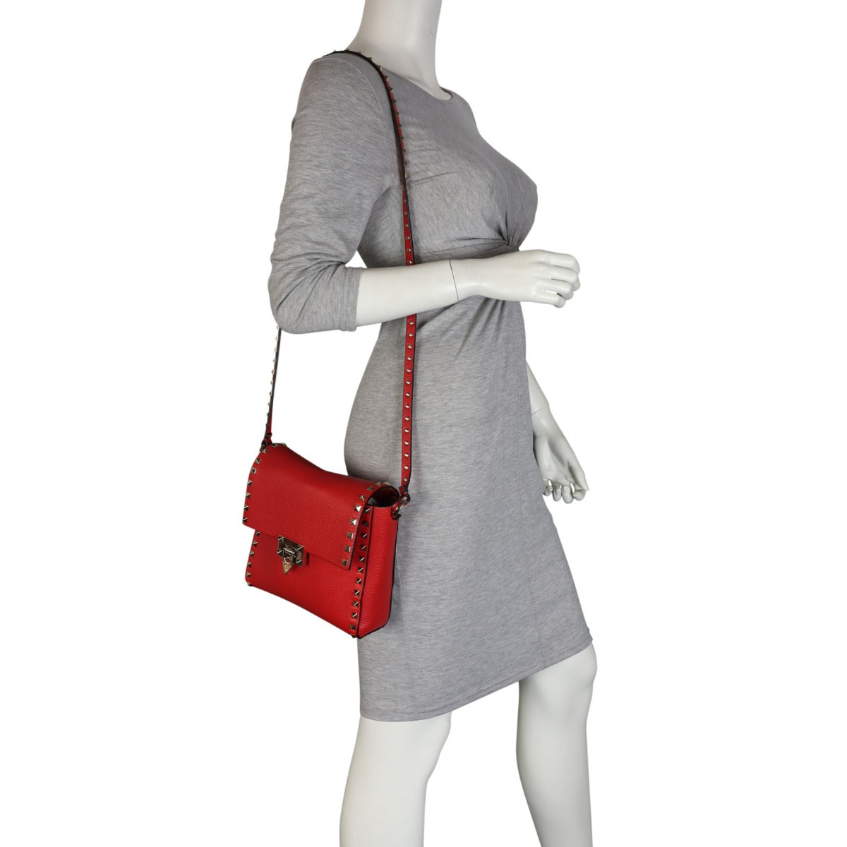 Valentino Rockstud Vertical Crossbody